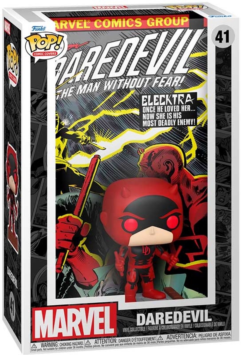 Funko Europe Funko Marvel Pop! Comic-Cover Vinylfigur Daredevil #168 9 cm Pop! Figur