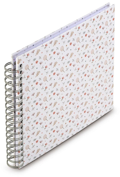 Hama Spiralalbum floral, 28x24 cm, 50 weiße Seiten