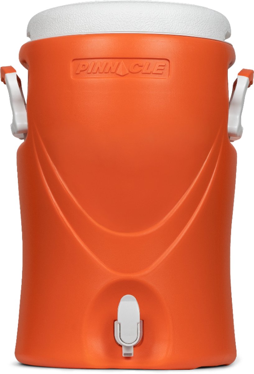Pinnacle Platino 5 Gallonen – isolierter Getränkespender, Getränkekühler mit Zapfhahn – 20 Liter – Orange