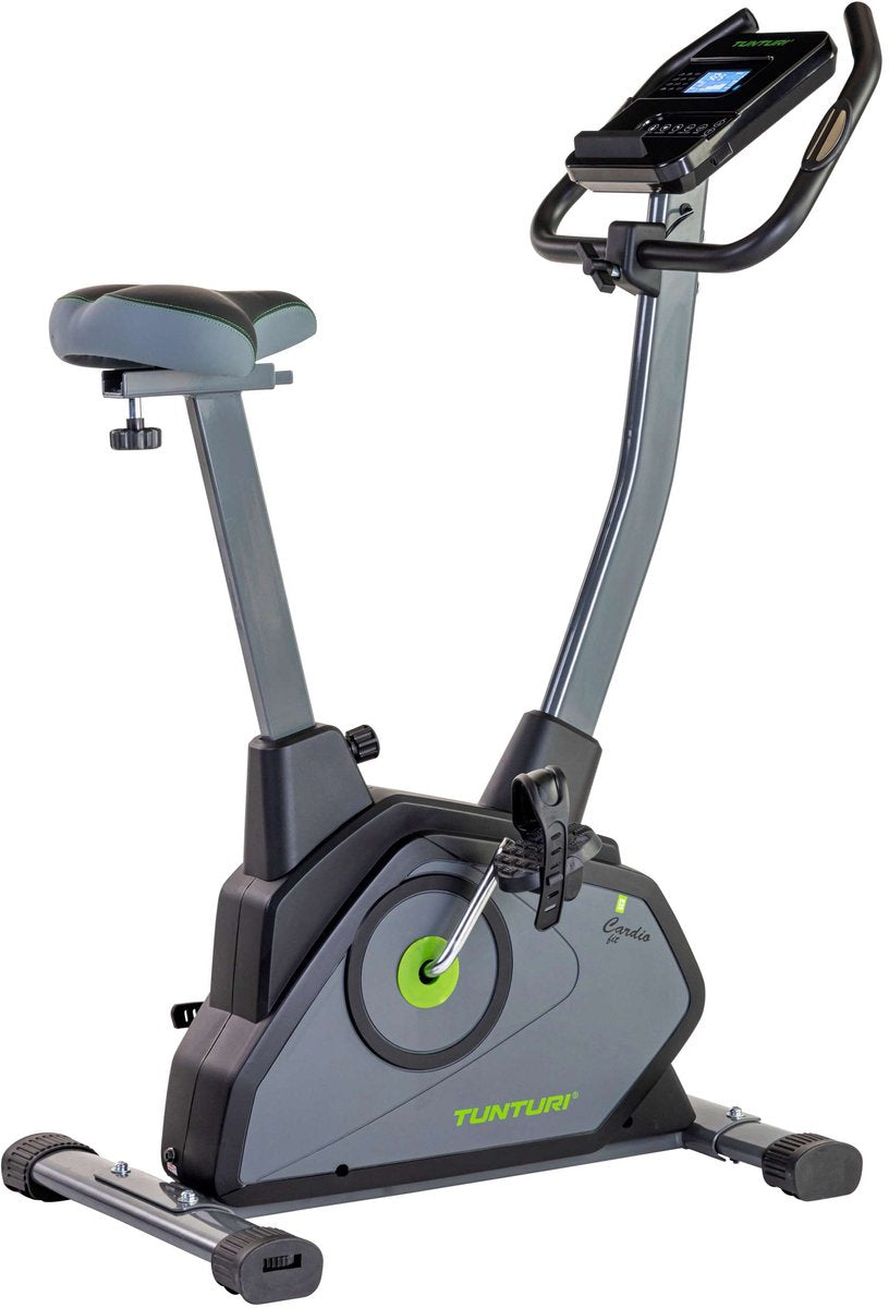 Tunturi Cardio Fit E35 Heimtrainer – Ergometer – Bluetooth – Fitnessrad mit 12 Trainingsprogrammen – Komfort-Plus-Sattel – Herzfrequenzfunktion – inkl. kostenlose App
