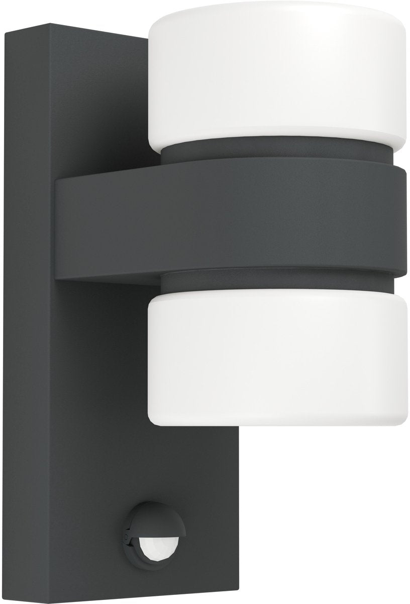 Eglo Atollari Außenwandleuchte - LED - Bewegungssensor - 23 cm - Anthrazitweiß