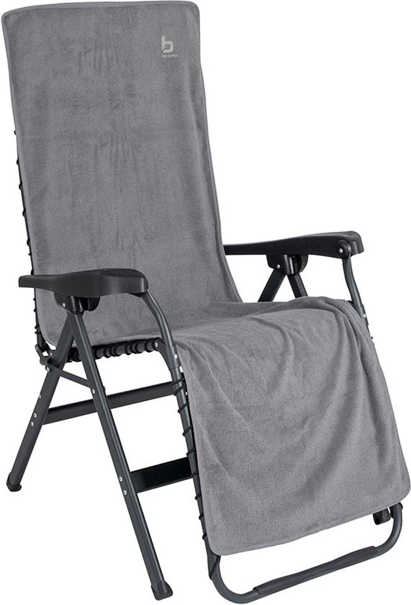Bo-camp - Stuhlbezug L - Universal - Frottee - Grau