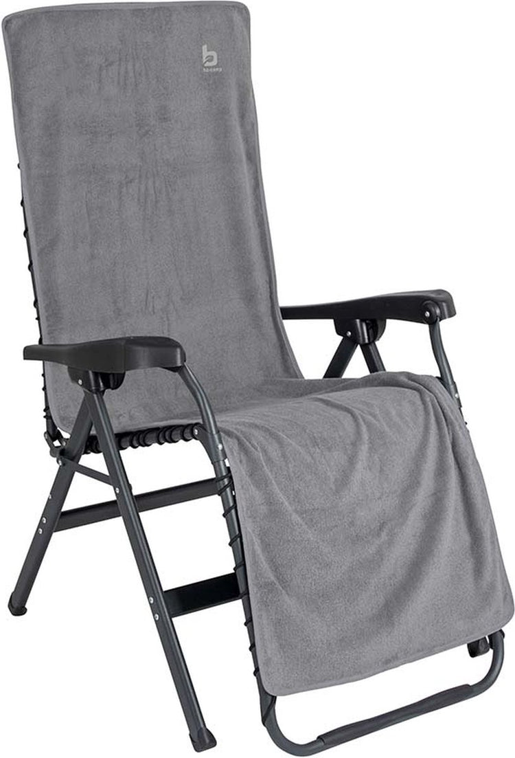 Bo-camp - Stuhlbezug L - Universal - Frottee - Grau