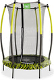 Exit Toys Exit Tiggy Trampolin ø140cm – mit Sicherheitsnetz – rund – Kindertrampolin – Schwarz Grün