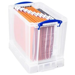 Papierbox-Archivlösung, wirklich nützliche Box, 225 x 395 x 290 mm, 19 l, 5 Riemendeckel