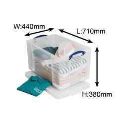 Box-Archivlösung wirklich nützliche Box 440x710x380mm 84l stapelbarer Deckel