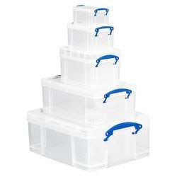 Vorteilspackboxen wirklich nützliche Box 0,7 1,6 3 9 18l stapelbarer Deckel