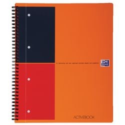 Activebook Oxford PP 23,5 x 32,5 cm orange liniert 6 mm 4-Loch