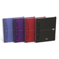 Europeanbook Oxford-Optikpapier, 90 g m2, 23,5 x 32,5 cm, kariert, 5 x 5 mm, Doppelspirale