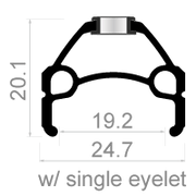 Rodi Wielset 26 Skorpion MTB 8 ​​9 10 Geschwindigkeit schwarz - afbeelding 2