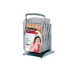 Imp Informationssäule tec-art Kerkmann A4 26x30x45 155cm silbergrau