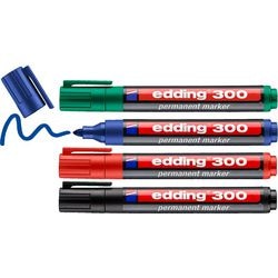 Permanentmarker Edding 300 Rundspitze 1,5-3mm sortiert