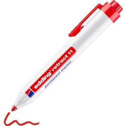 Permanentmarker edding mit Druckknopf 11 rot