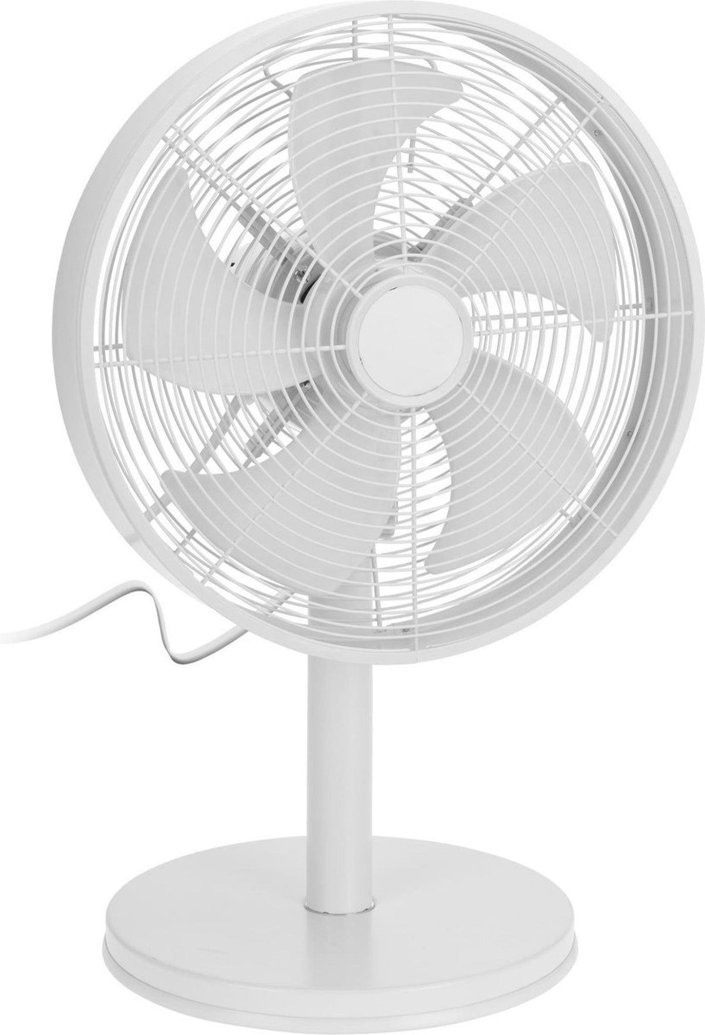 Hervorragender elektrischer Luxus-Tischventilator, robust, 30 cm, weiß
