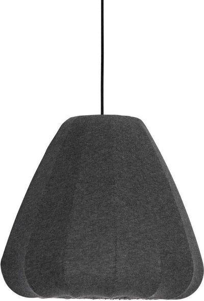 Eglo Barlaston Hängelampe - e27 - ø 35 cm - schwarz|grau - waschbares Textil