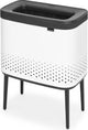 Brabantia Bo Wäschekorb – mit Deckel – 60 l – Weiß