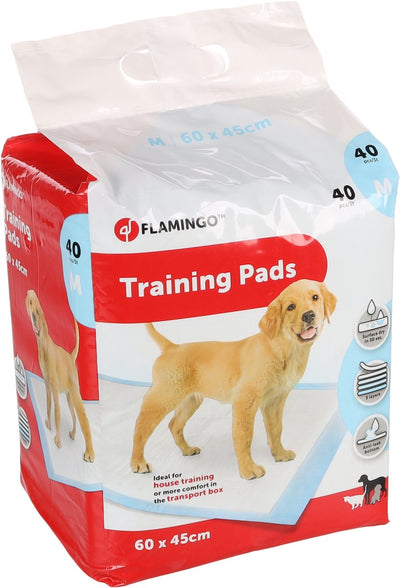 Flamingo-Trainingsmatte Pady – 40 Stück Anti-Rutsch-Trainingsmatten – 60 x 45 cm für Toilettentraining und Verhaltenskorrektur