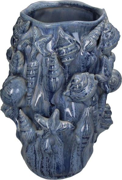 Vase aus der HD-Sammlung, Schale aus Steingut, 18,5 x 18,5 x 28 cm