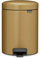 Brabantia Newicon Abfallbehälter – 5 Liter – Badezimmer – warmes Gold