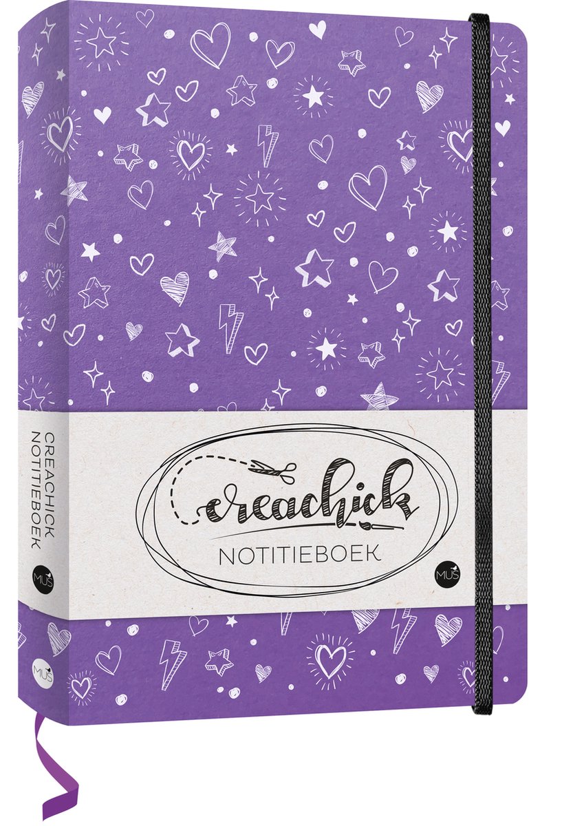 Creachick-Notizbuch – Lila – 208 Seiten – liniert
