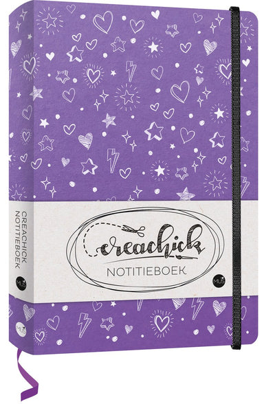 Creachick-Notizbuch – Lila – 208 Seiten – liniert