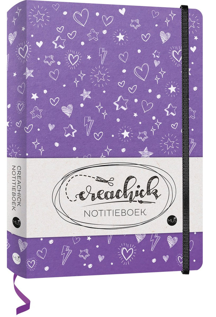 Creachick-Notizbuch – Lila – 208 Seiten – liniert