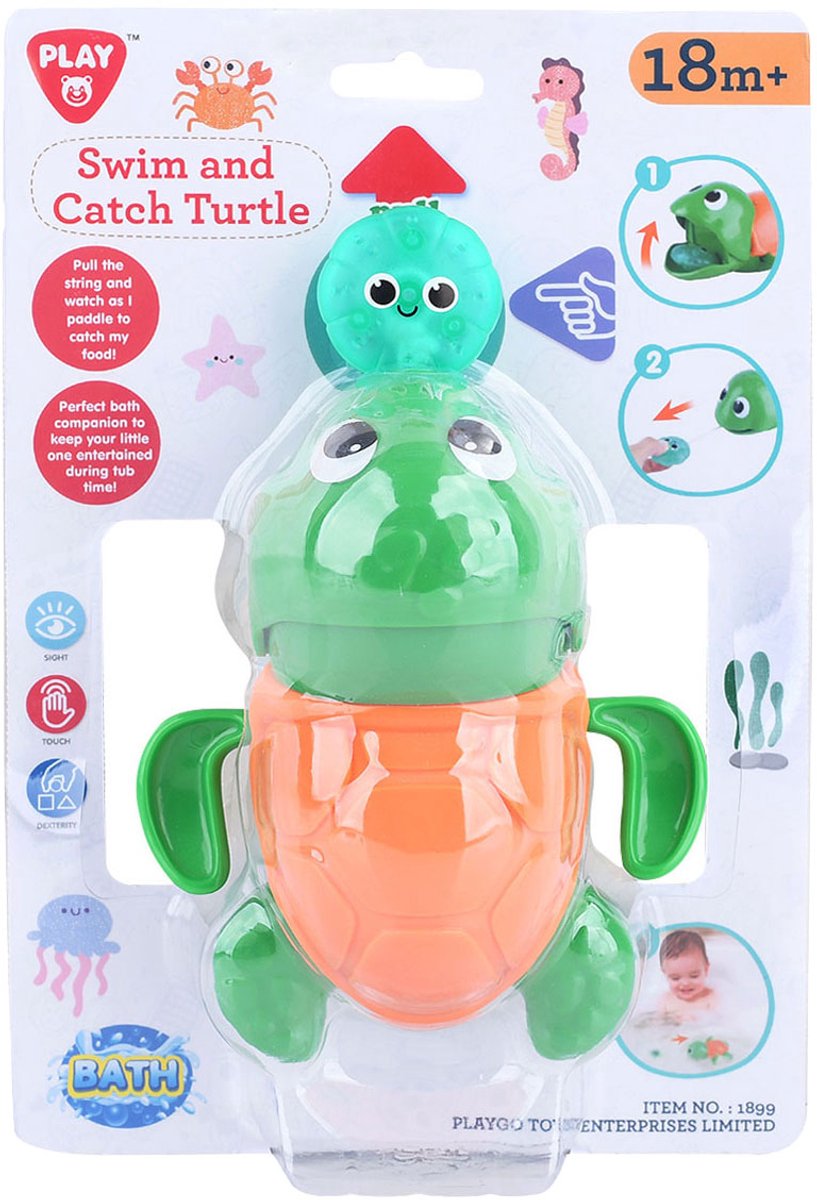 Spielen Sie Badspielzeug und schwimmen Sie Schildkröte, 2dlg.