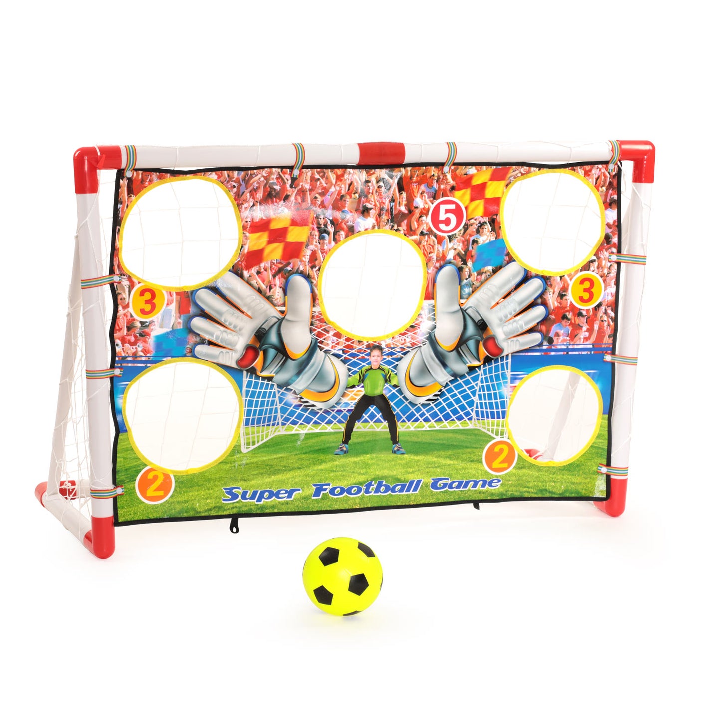 Hoppe -Fußballtor mit Punkte Screen