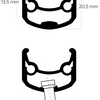 Shimano Hinterrad 26 559 x 19C Andra 30 Rand mit FH-M525 8 9 10 Geschwindigkeitsnabe für 6 Schrauben Bremsscheibe Schwarz