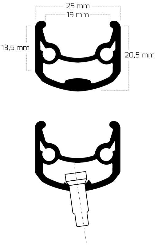 Shimano Hinterrad 26 559 x 19C Andra 30 Rand mit FH-M525 8 9 10 Geschwindigkeitsnabe für 6 Schrauben Bremsscheibe Schwarz