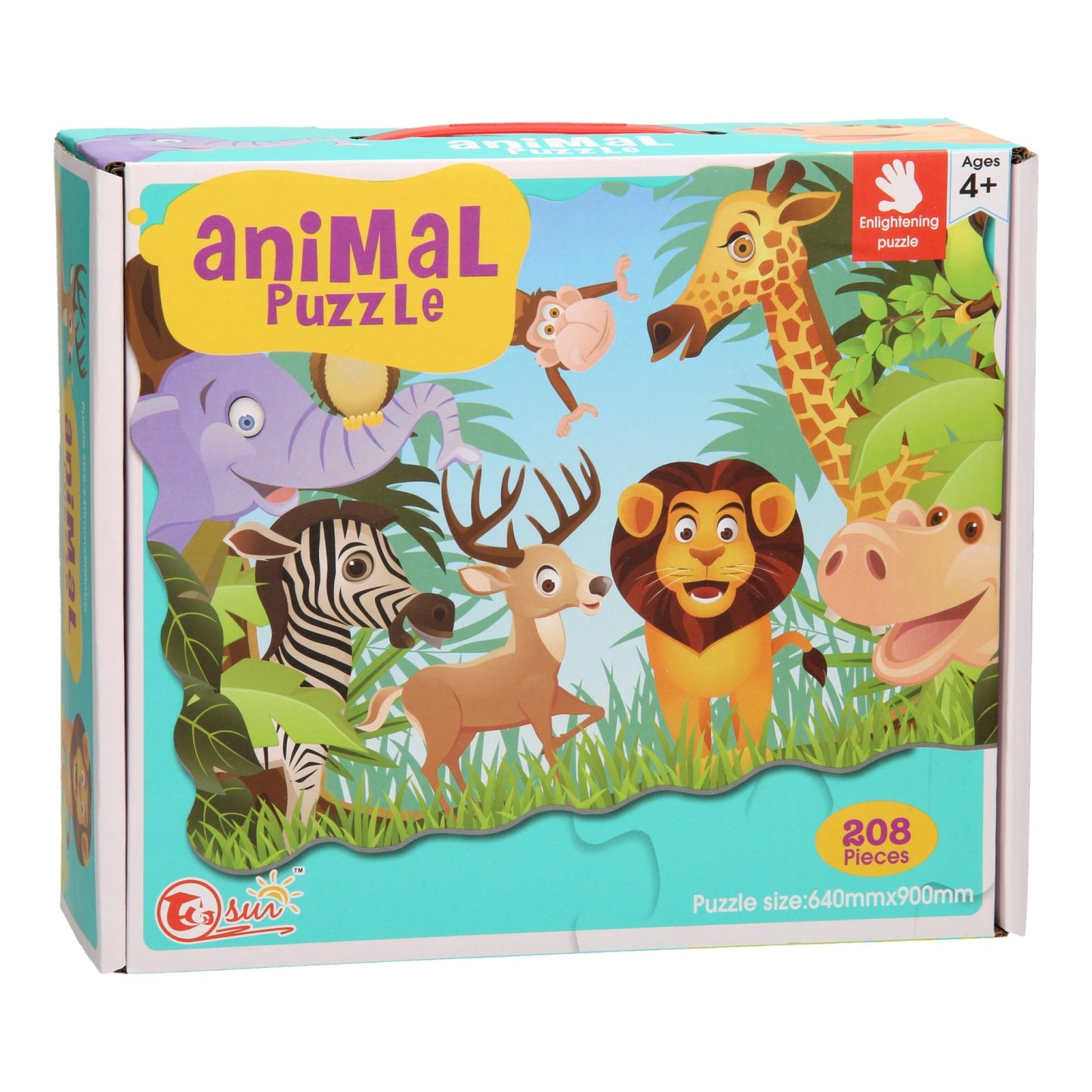 - Fröhliche Tiere Puzzle XL 208st.