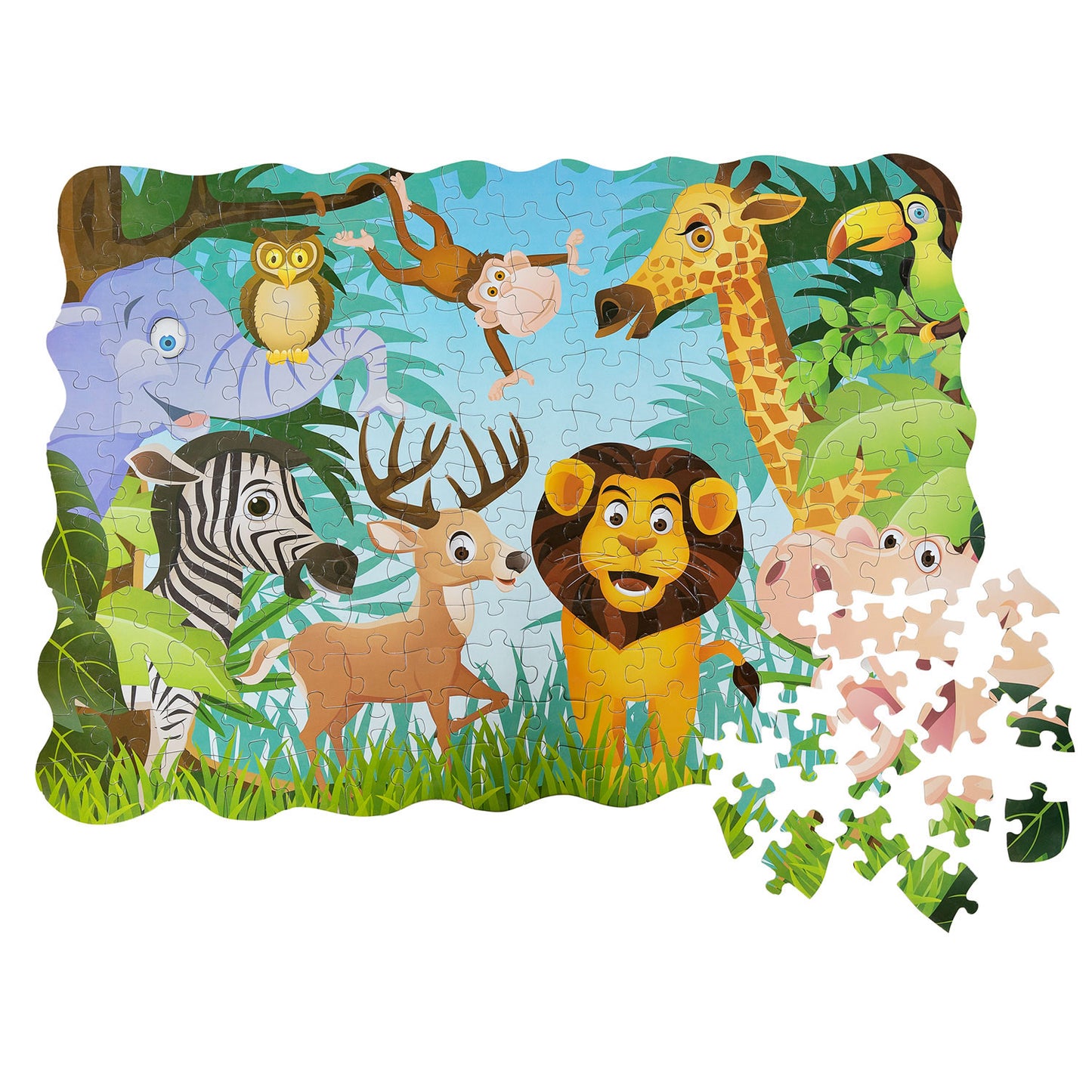 - Fröhliche Tiere Puzzle XL 208st.