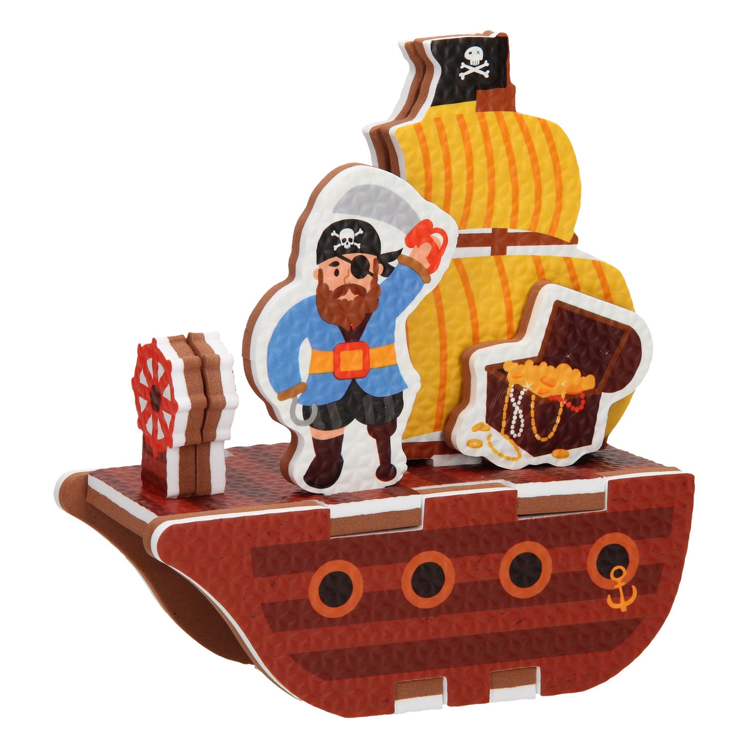 Schlechter Schaum Piratenboot 3D