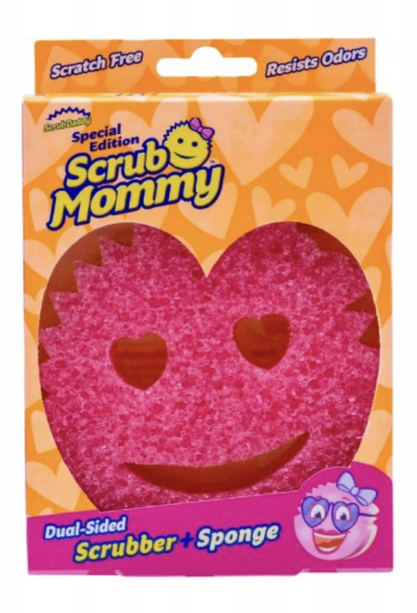 Scrub Daddy Scrub Mommy Reinigungsschwamm Valentine – herzförmige Augen – 1 Stück