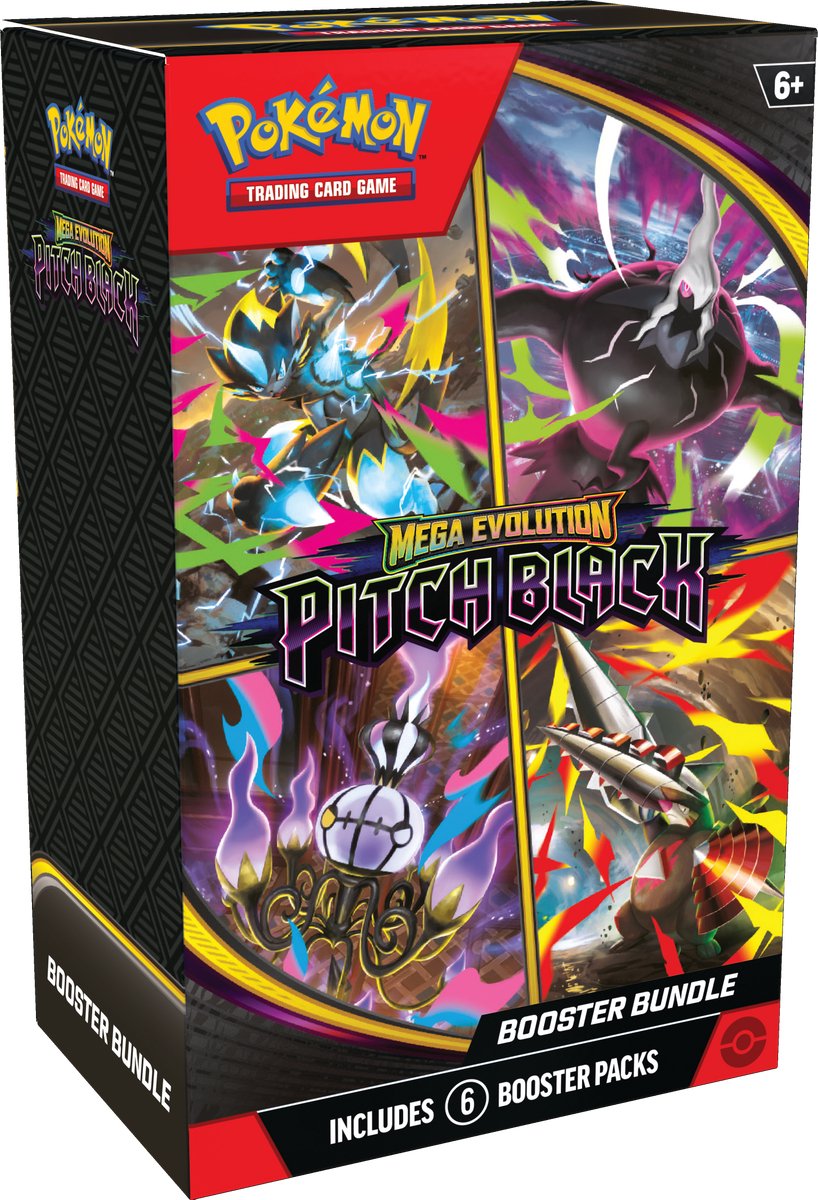 Pokémon-Sammelkartenspiel: Pechschwarz – 6 Booster-Paket