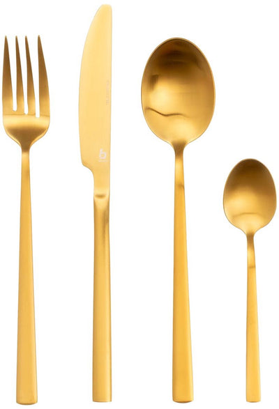 Bo-Camp – Industrial – Besteckset – Fairbanks – 16-teilig – 4 Personen – Gold