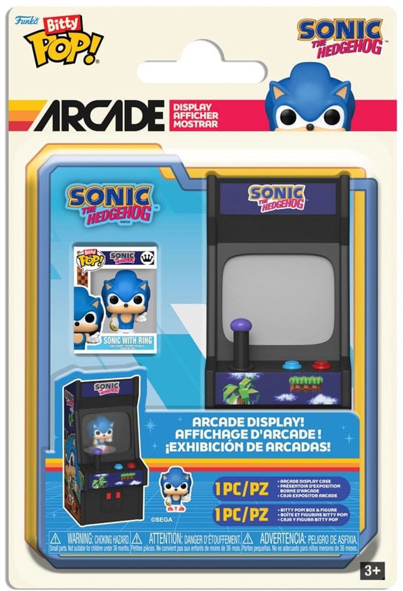 Funko Sonic the Hedgehog Sonic mit Ring (Bitty Pop!) Vinylfigur Unisex Pop! - neutral - Standard