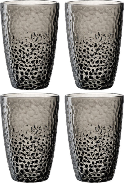 Leonardo Longdrinkglas 340ml grau. Matera - 4er-Set