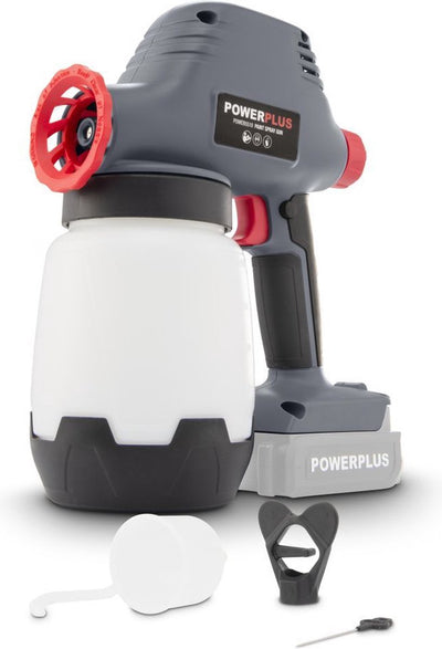 Powerplus Akku-Lackierpistole powair0110 – Akku-Lackierpistole mit 18 V und 1 l – ohne Akku und Ladegerät