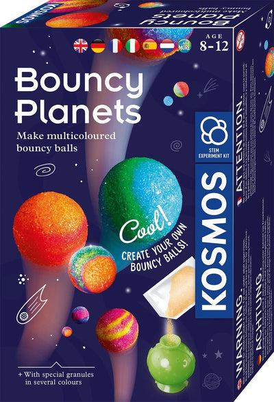 Hüpfplaneten Kosmos – Experimentierset – Hüpfbälle in Planetenform selbst herstellen – Mars, Jupiter, Venus und Saturn erschaffen – Stimmspielzeug – ab 8 Jahren