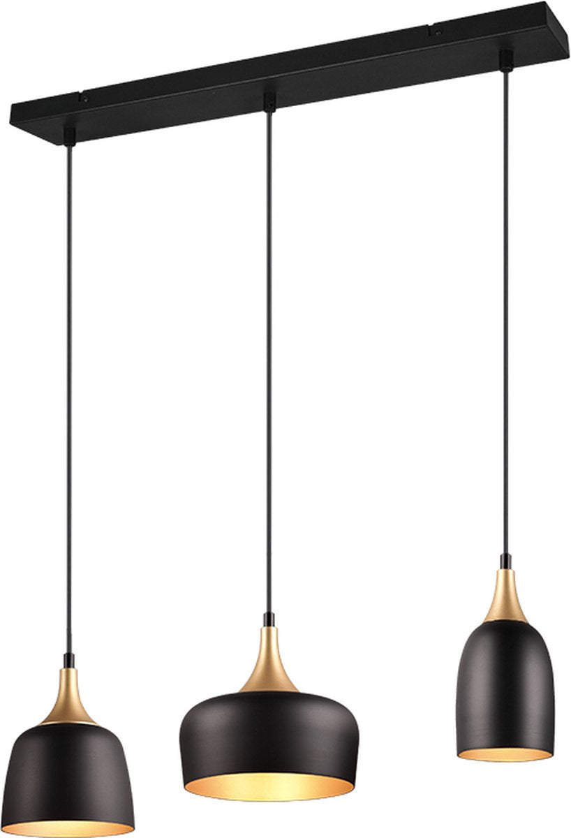 Trio Chiraz Hängelampe – Schwarzgold