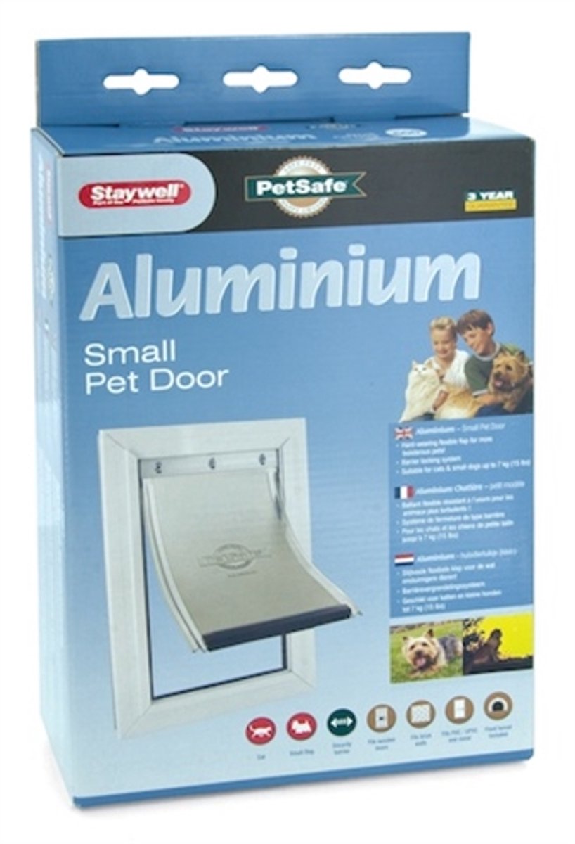 PetSafe -Katzenklappe bis zu 7 kg Aluminium weiß