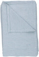Arti Casa Tischdecke 150x240 cm – Tischdecke gestreift – Tischdecke Materialmix Polyester Baumwolle Lurex – Tischdecke für Esstisch – Weiß und Grünblau