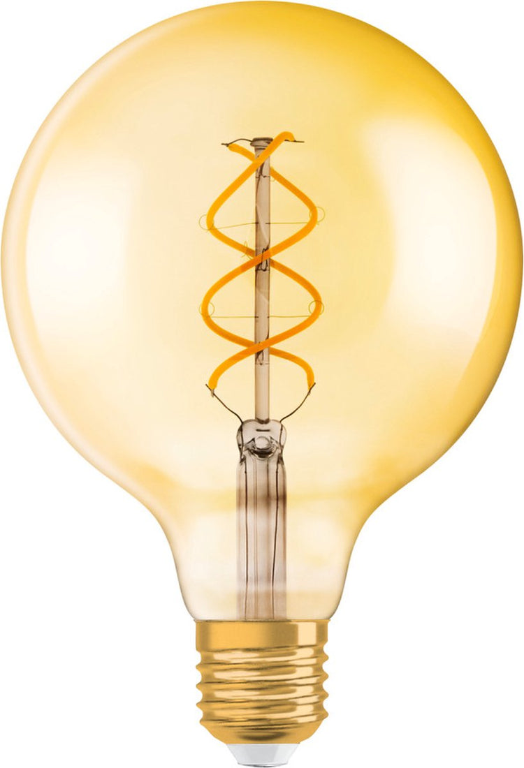 Ledvance – Globe-Filamentlampe Gold E27 125 mm 4 W 300 lm 2000 K dimmbar