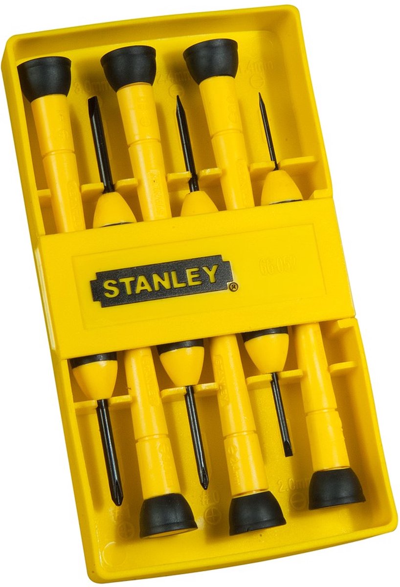 Stanley Handwerkzeuge 6-teiliger Cushiongrip-Schraubendrehersatz Instrument parallel Phillips – 0-66-052