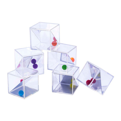 Lobbes transparente Spiegelblöcke - 5 cm - 18 Stk