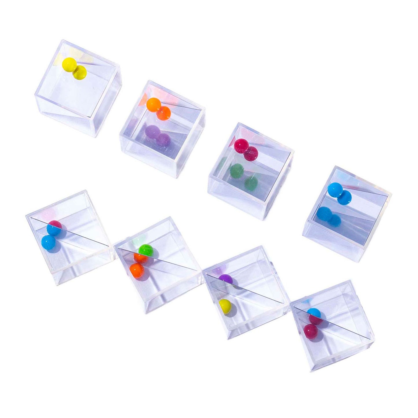 Lobbes transparente Spiegelblöcke - 5 cm - 18 Stk