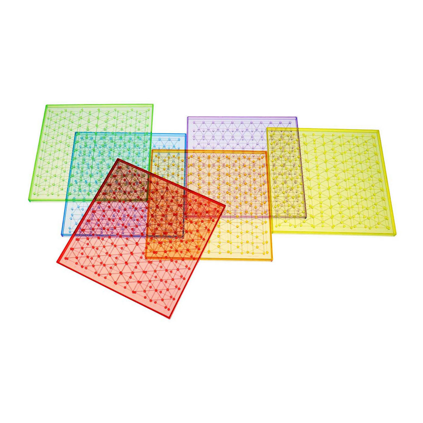 Transparente geometrische Tafel - 6 Stk.
