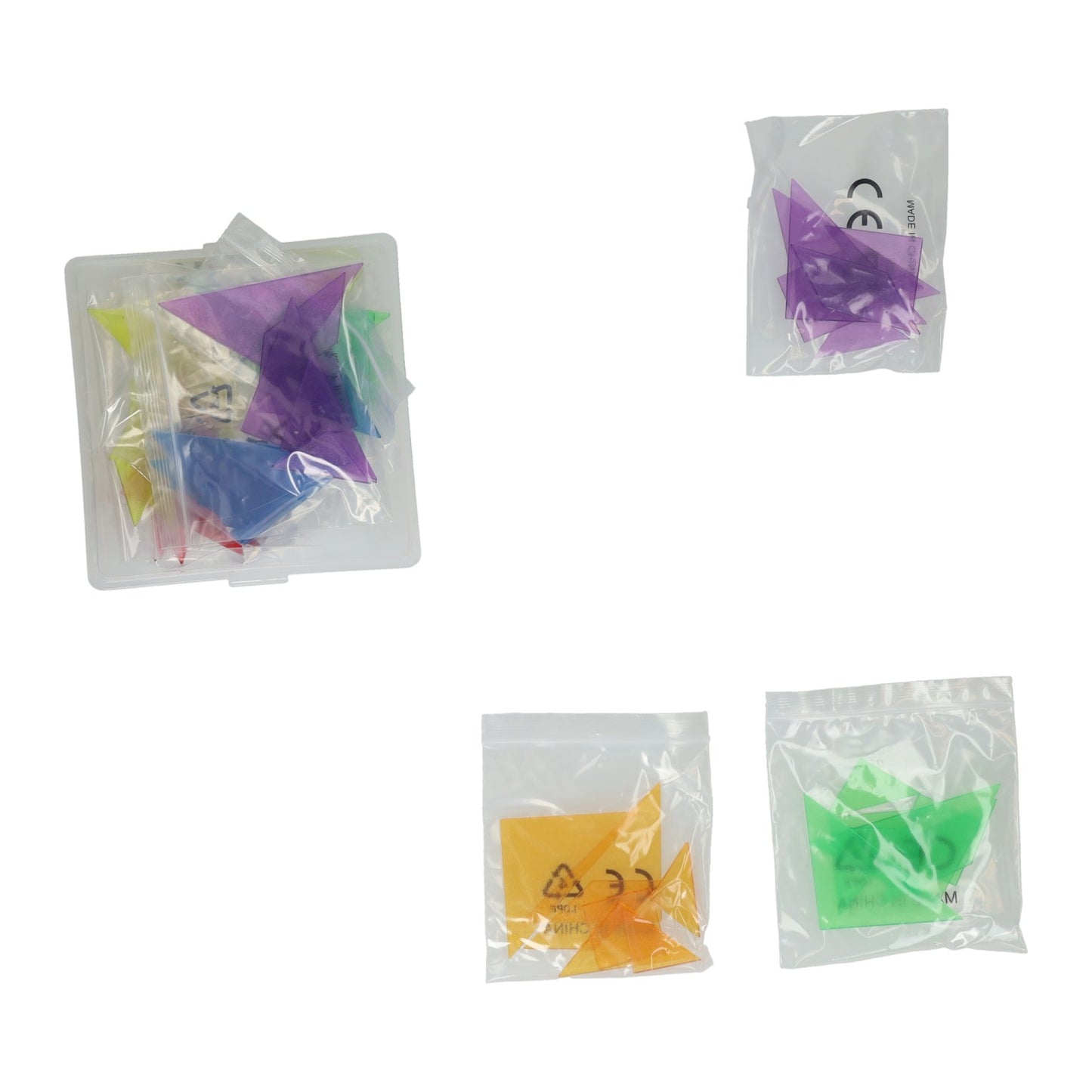 Transparente Tangrams - 84 Stk.