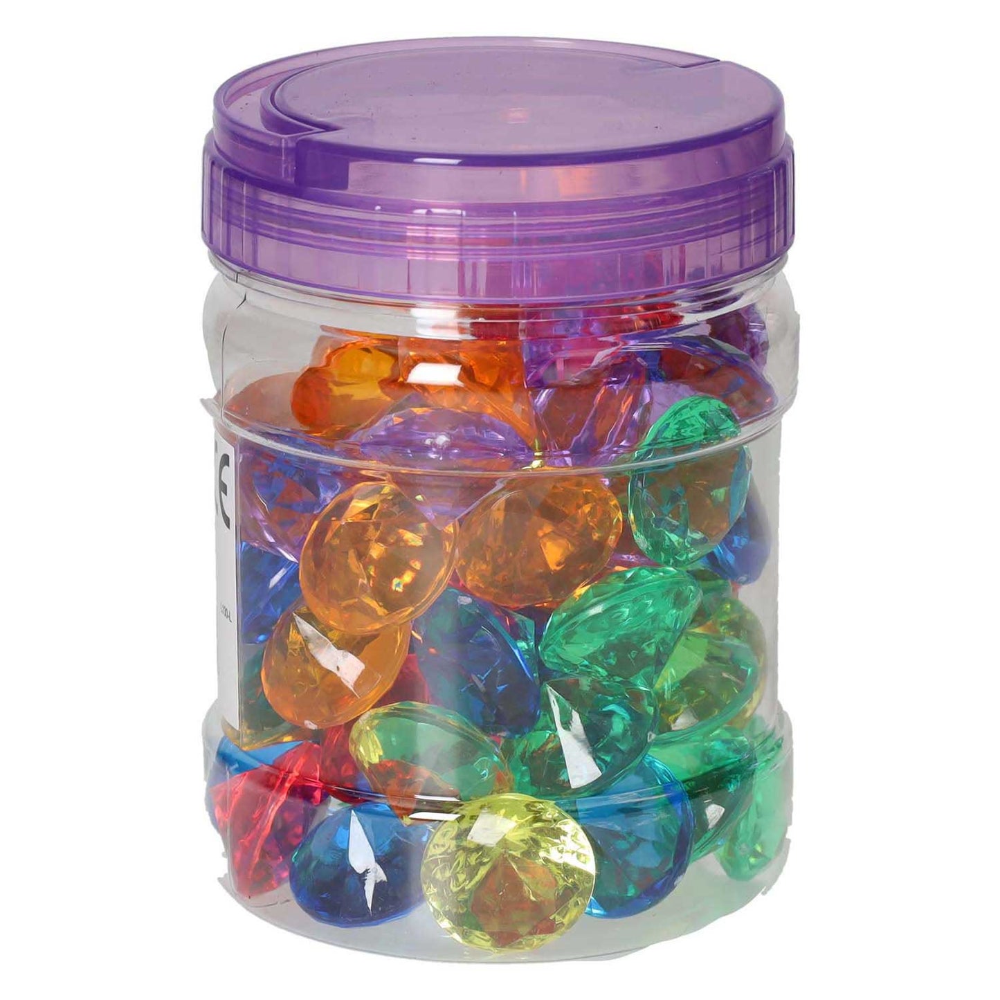Farbige transparente Spieldiamanten - 60 Stk.